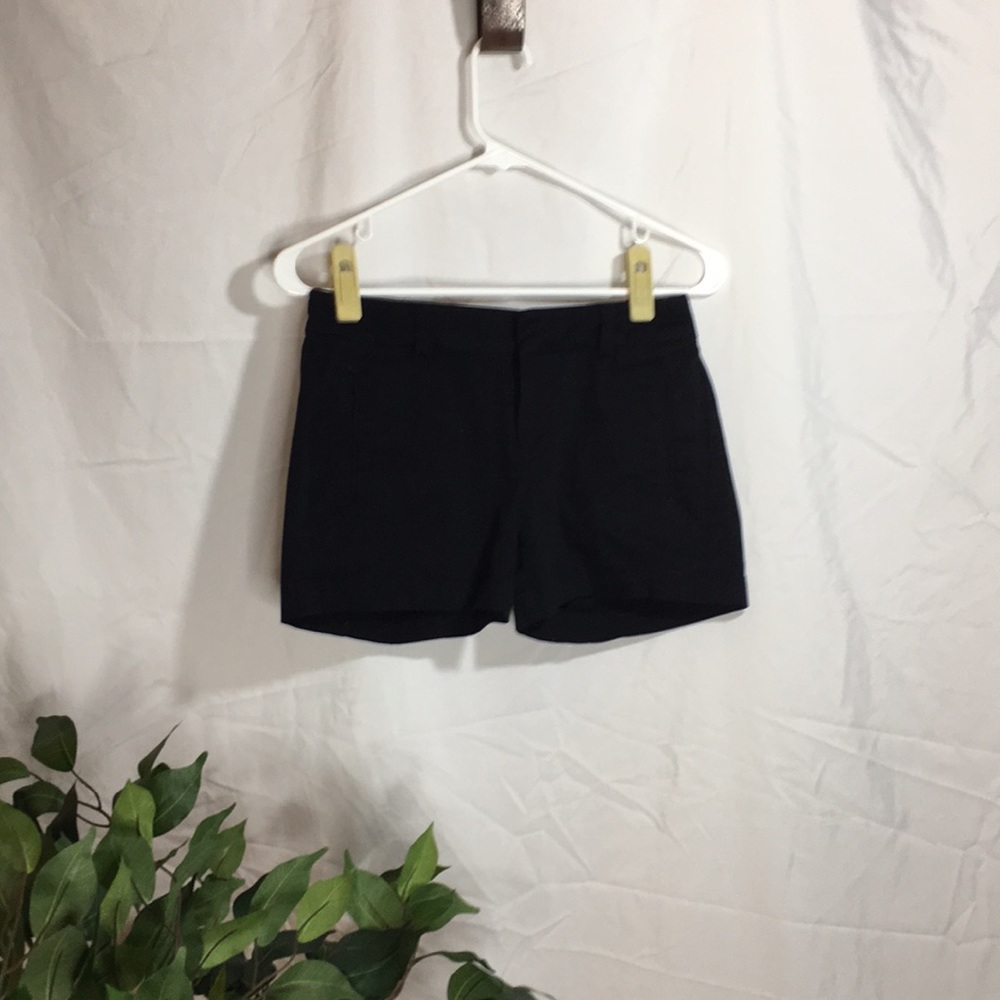 Black Midrise Shorts